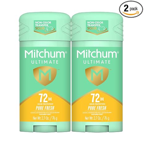 Ultimate 72H Odor Protection Women’s Antiperspirant & Deodorant, Invisible Solid, Pure Fresh