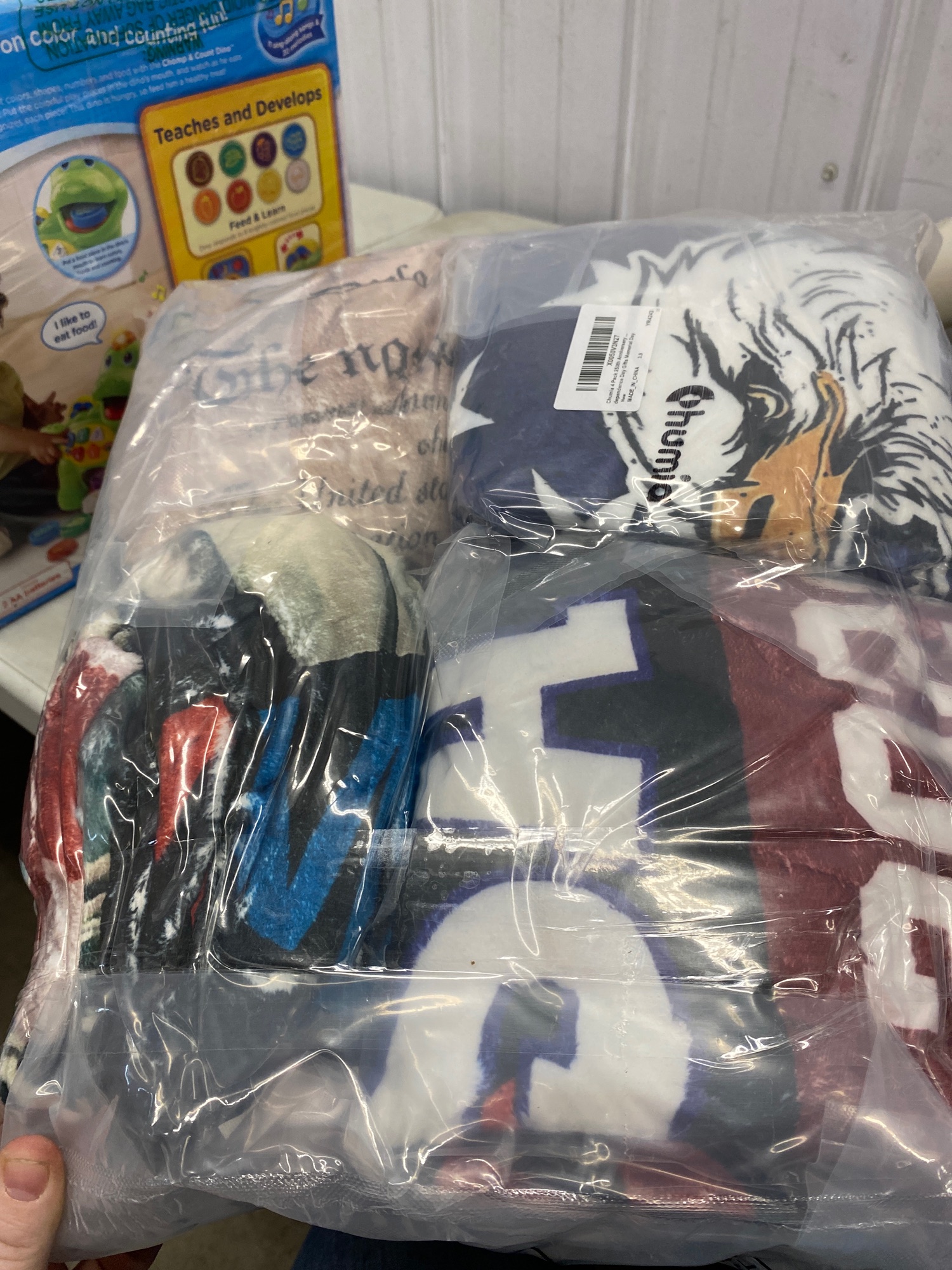 4 Pack America's 250th Throw Blankets